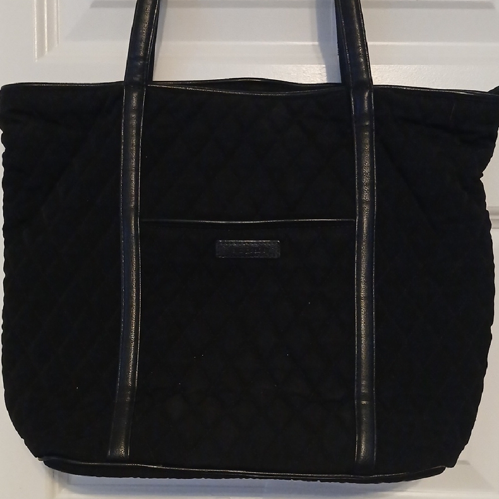 Vera Bradley Black Quilted Tote